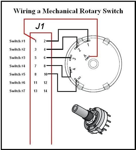 rotary switch hook up
